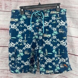 Tommy Bahama Relax Shorts Mens Large Tropical Surfer Woodie Floral Swim Trunks